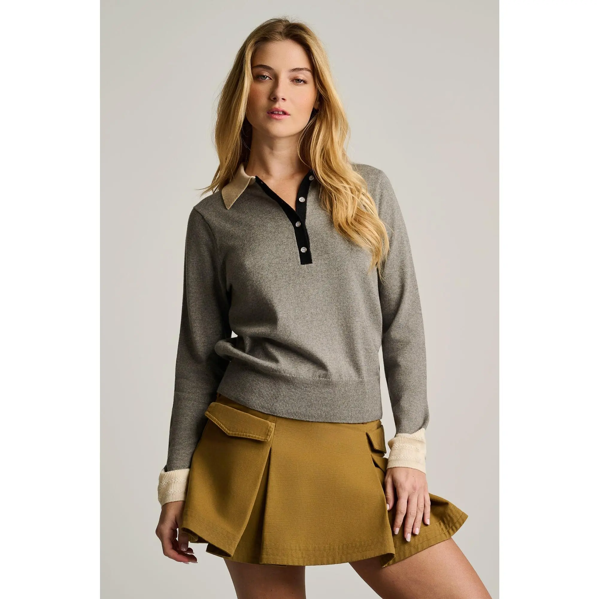 POP POSH COTTON CASHMERE POLO
