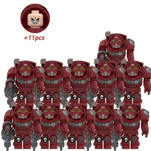 11pcs 115  Knights War Angels Ultramarines Templars War Soldiers hammers Action Figures Building Blocks Bricks kids DIY Toys