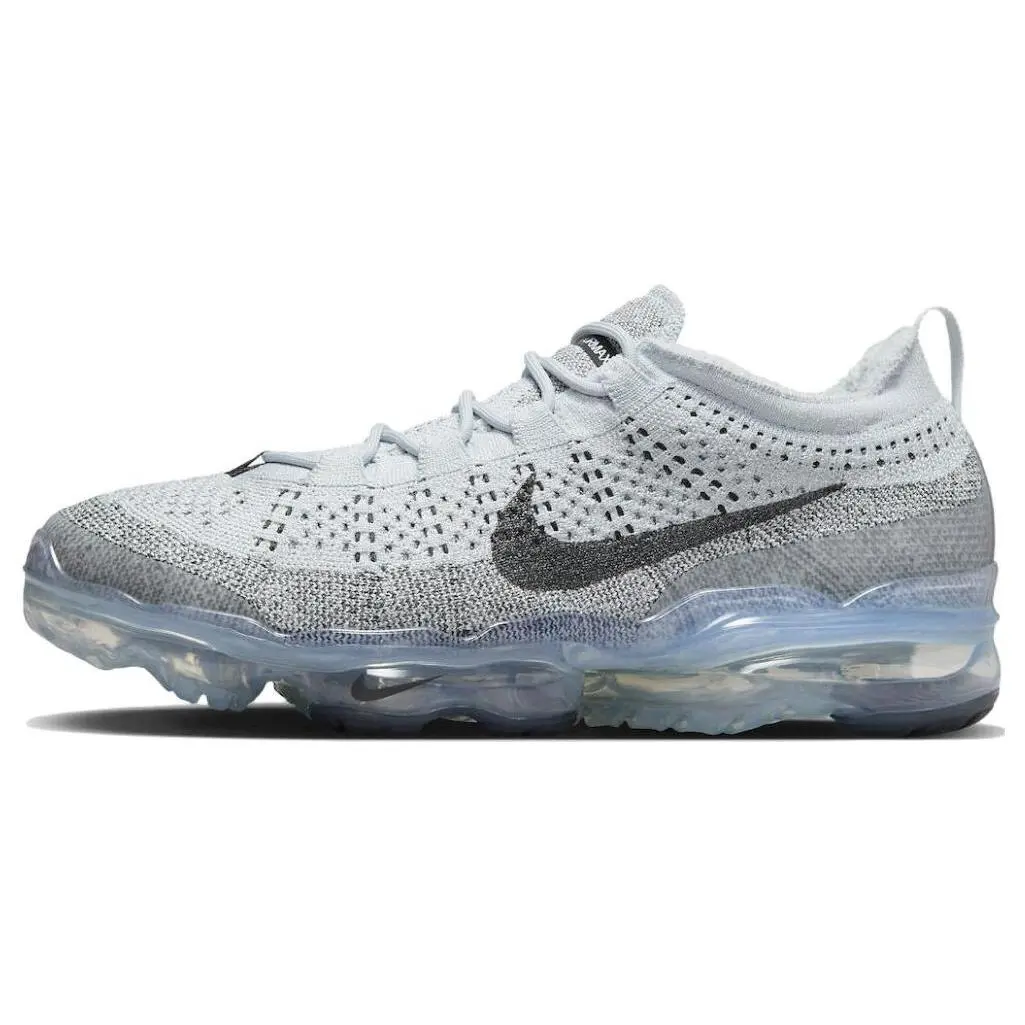 Men's Nike Air VaporMax 2023 Flyknit Casual Trainers - Pure Platinum, Anthracite