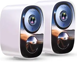 2026 Upgraded 2K Wireless Security Camera Outdoor, AI Motion Detection, Full Color Night Vision, Free Cloud Storage, Spotlight Siren Alarm, Battery Powered, Waterproof WiFi Home Security Camera