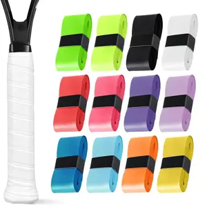 12 Pieces Tennis Racket Grip Tape, Precut Multicolor Tennis Overgrip for Anti-Slip Sweat Absorption, Comfortable Racquet Grips for Tennis/Badminton/Pickleball