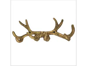 ANTLER WALL HOOK GOLD    