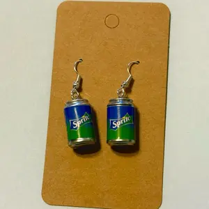 Sprite Can Soda Hook Earrings GS - Unique Design Soda Can Shaped Jewelry for Fans