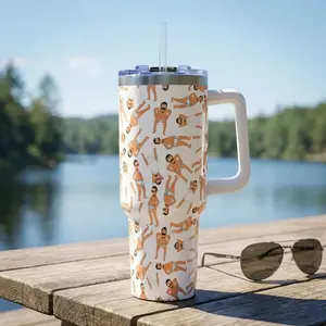 Funny Bob Belcher Tumbler | Silly Bob's Burgers Vacuum Thermal Tumbler, 40oz Gift For Her For Him Father's Day Mother's Day Husband Wife