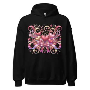 Hearts and Bows Unisex Hoodie