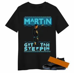 Shirt Matching AJ 11 Gamma Blue 2025 To Match Sneaker Sneakerhead Martin T-Shirt