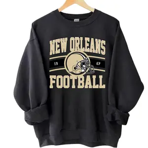 Saint Apparel, Vintage Style New Orleans Football Hoodie, Game Day Hoodie, New Orleans Team Football Hoodie, Sunday New Orleans Hoodie, New Orleans Football Hoodie, Retro New Orleans Gridiron Hoodie, Graphic Pullover, Unisex Game Day Apparel