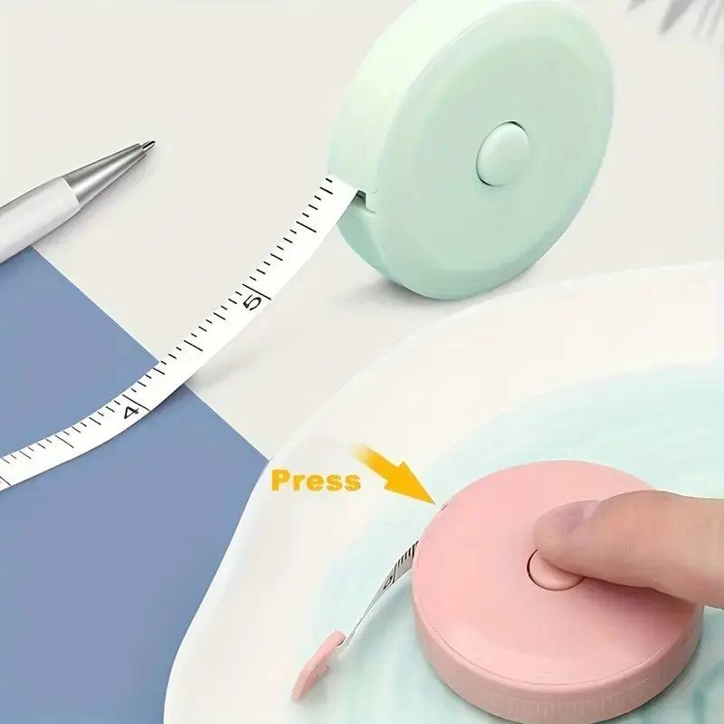 Multifunctional Portable Soft Ruler, Mini Retractable Tape Measure for Home Use, Accurate Measurement Tool for Waist Chest Clothing Size