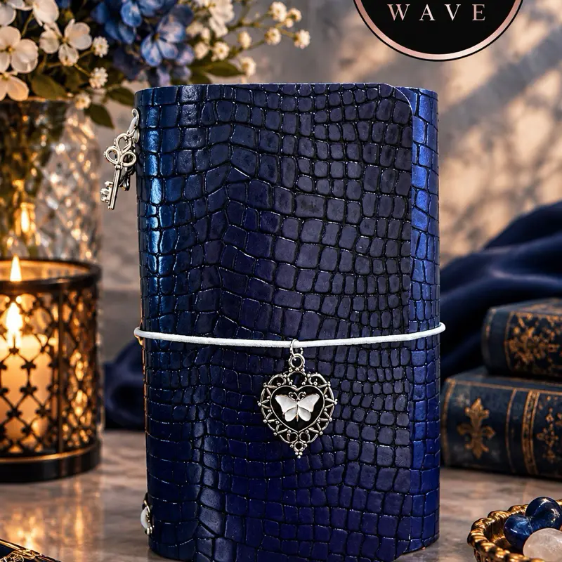 Pocket Sized “Midnight Élan” Leather Journal