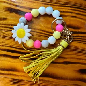 Cute Silicone beaded wristlets