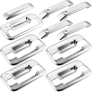 2004-2014 Ford F-150 Chrome Door Handle & Tailgate Covers with KeyPad Cutout Durable ABS Plastic 5 Pcs Waterproof Direct Fit