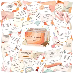 300 Prayer Cards with Bible Verses – Boho-Themed Mini Scripture Cards, Inspirational Christian Gifts for Women & Men, Religious Encouragement Notes