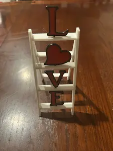 Farmhouse LOVE Mini Ladder – Valentine Home Decor Accent