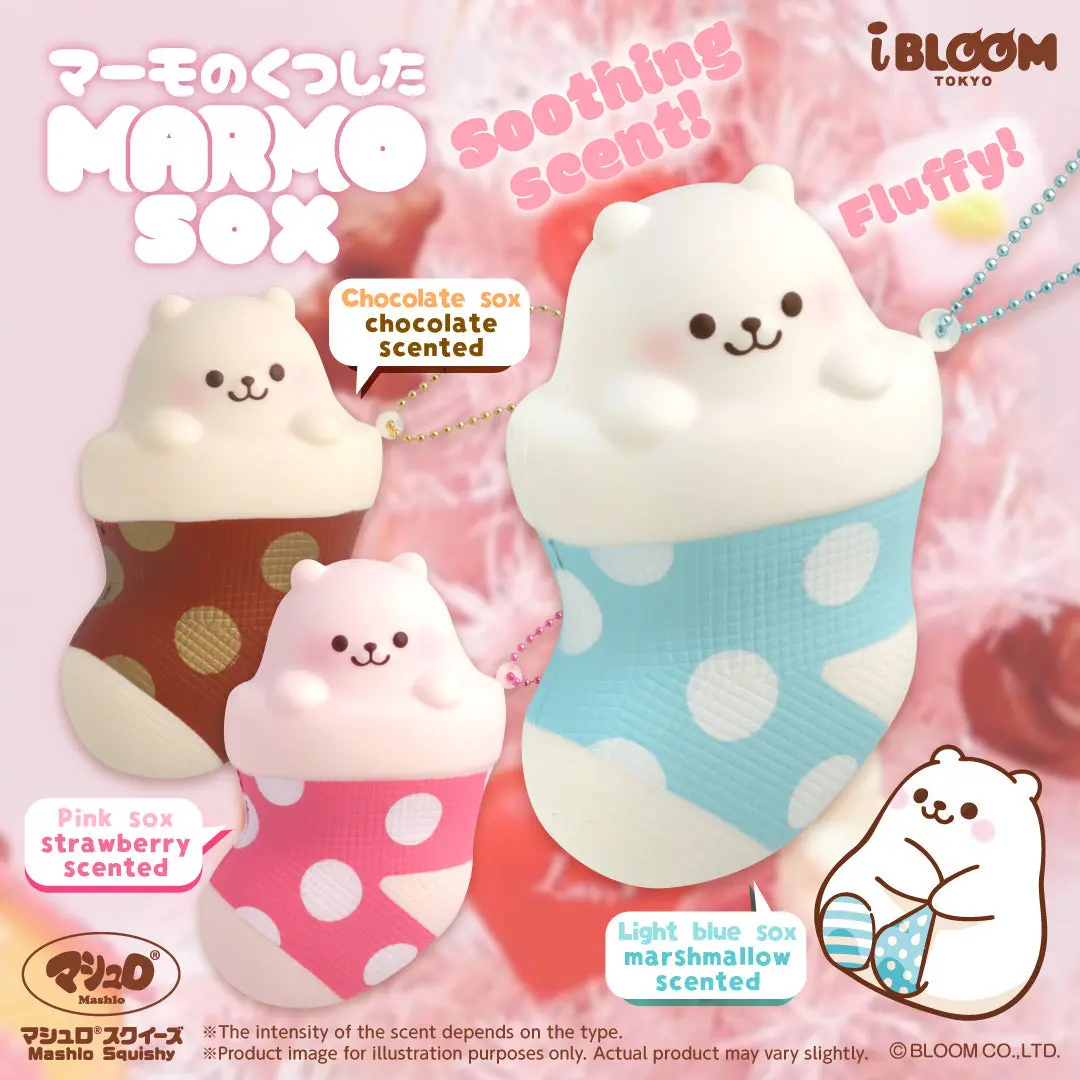 iBloom Squishy Marmo Sox Kawaii Soft Scented Slow Rising Stress Relief
