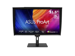 ASUS ProArt Display 32" 4K HDR Professional Monitor PA32UCE - UHD (3840 x 2160), IPS, 600 nits, 98% DCI-P3, Delta E<1, Built-in Motorized Colorimeter, Auto KVM, USB-C PD 96W, Calman Ready