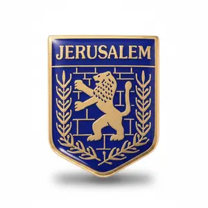 Jerusalem Lion of Judah Lapel Pin