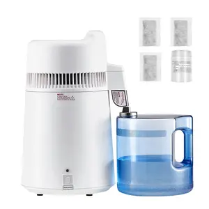 6 Liter Water Distiller For Home Countertop Purifier Machine With 900W Quick Heating, Durable Plastic And Stainless Steel Exterior, Auto Shut Off, Energy Efficient Compact Kitchen Appliance