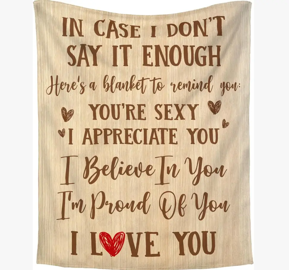 Couple Gifts for Men, Women - Christmas, Thanksgiving, Valentine, Anniversary, Birthday, Wedding Gifts for Him, Her, Boyfriend, Girlfriend, Husband, Wife Gift - Fleece Throw Blankets