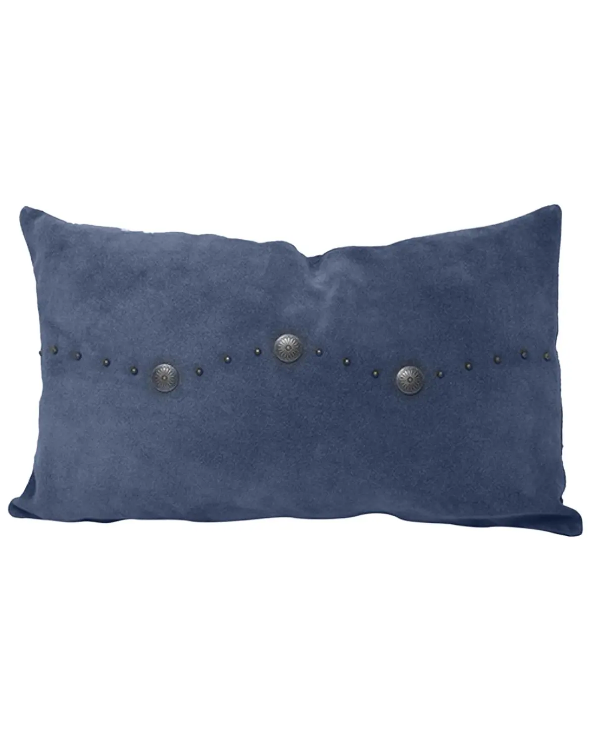 Hiend Accents Unisex Western Suede Antique Silver Concho And Studded Lumbar - Pl5031-Os-Na