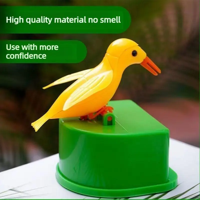 Creative Bird Toothpick Dispenser, Cute Woodpecker Toothpick Box, Fully Automatic Toy, Press Type, Home Use
