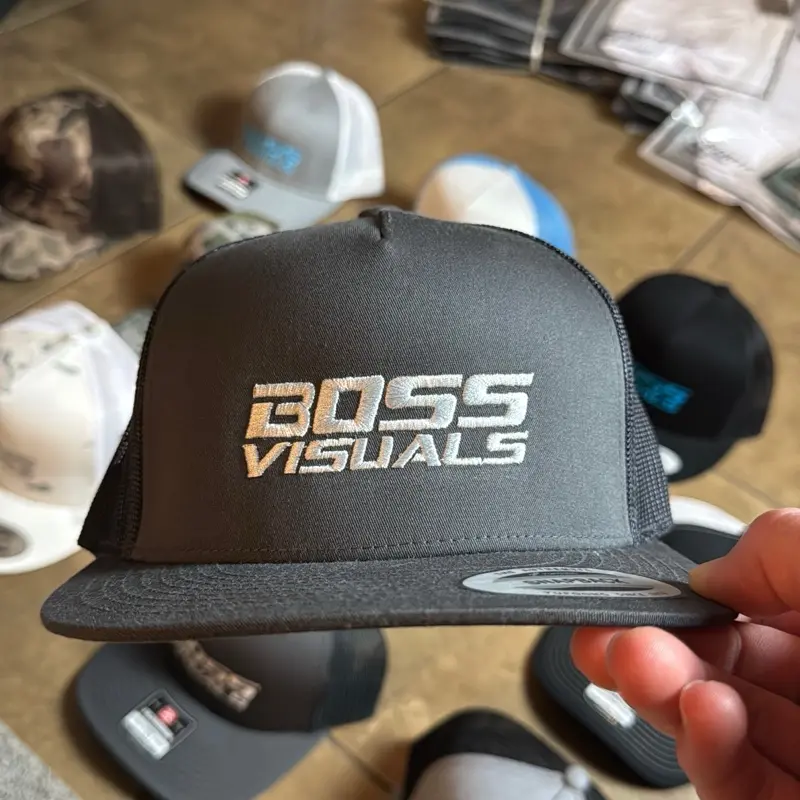 Grey BV Yupoong SnapBack with white lettering