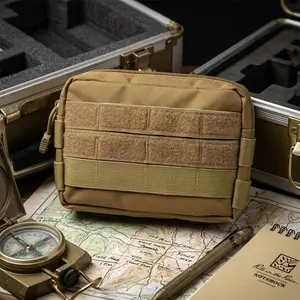 Tactical Edc organizer pouch, modular Quick-Detach backpack Accessory, Outdoor Emergency Gear System, Survival Carry Kit, Students Tactical Vest Waist Pack, Daily Modular Storage Solution