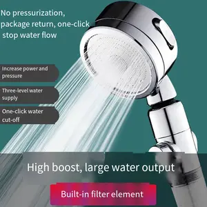 High Pressure Multi-Mode Handheld Showerhead - Anti-clogging nozzles, built-in power wash function for cleaning tubs, tiles and pets, extra-long stainless steel hose, wall and ceiling mounts. spray