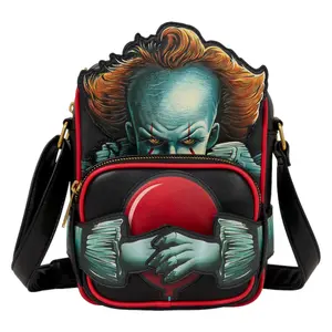 Loungefly Warner Bros IT Pennywise Crossbuddies Cosplay Crossbody Bag with Coin Bag