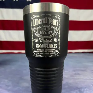 Snowflakes Tumbler POTUS 47 - Laser Etched Tumbler