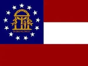 Georgia state flag 3x5 ft - US state Flags Banner Pack
