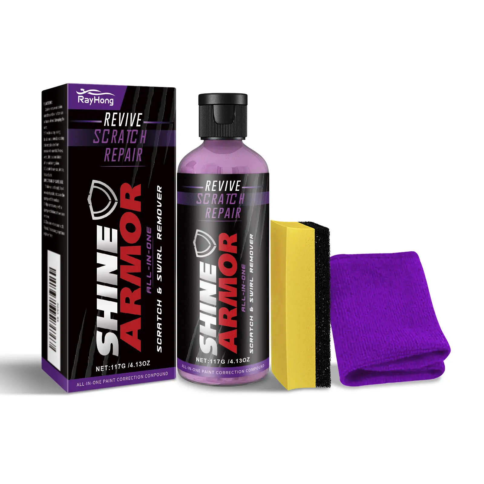 Rayhong Automobile Scratch Care Solution - Daily Gloss Maintenance And Polishing Rejuvenator For Car Paint Scratches