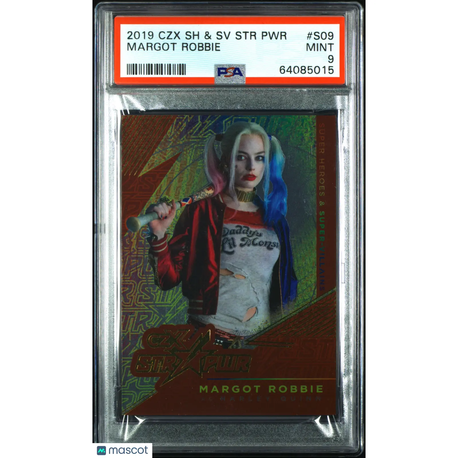 2019 Cryptozoic CZX Super Heroes & Super Villains STR PWR Margot Robbie PSA 9