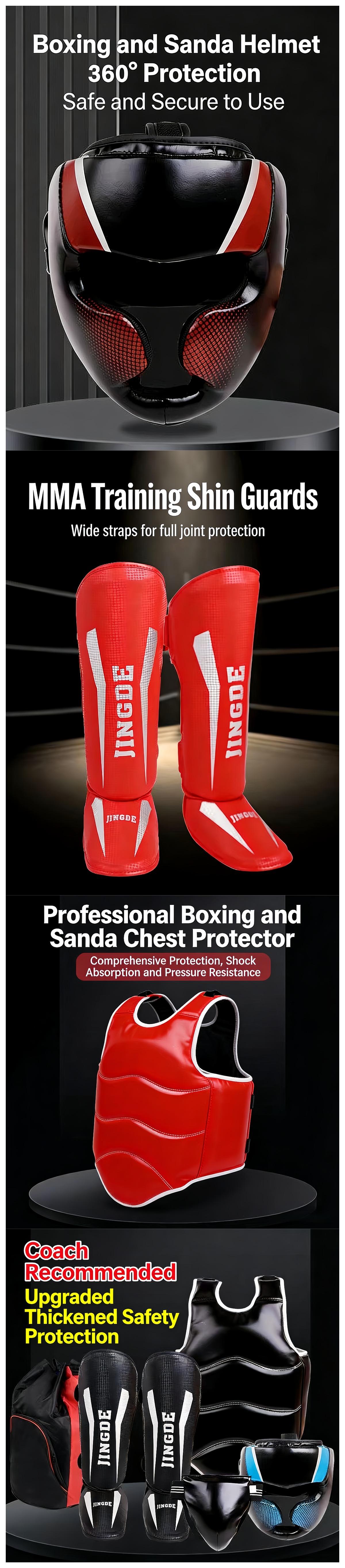 Boxing body protector, Best Boxing Headgear, Martial Arts Shin Guards ...