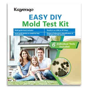 Kayenqo Mold Test Kit for Home - 6 Simple Detection Tests,Test HVAC System,Home Surfaces,&Indoor Air Quality Testing Kits,DIY black Mold Detector at Home,Includes Detailed Mold Identification Guide,air Tester