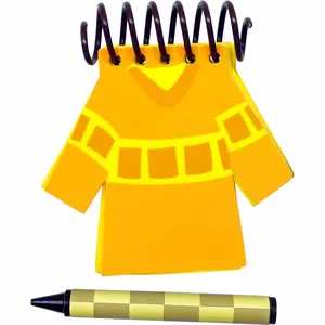 Handcrafted Handy Dandy Inspired Yellow Joe Shirt Notebook