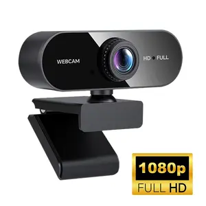 Full HD Web Camera, 1 Count USB Plug 1080P Webcam with Microphone, Web Camera for Video Calls, Conference, Live Work, USB Computer Webcam, USB Online Webcam, Webcam Streaming Camera