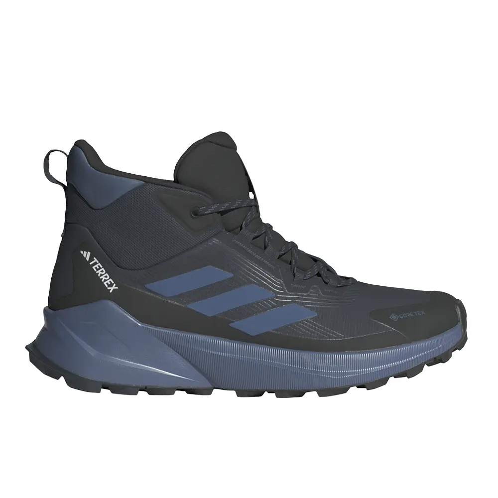 adidas Mens Terrex Trailmaker 2.0 Mid Gore-Tex Hiking Hiking Sneakers Shoes - Black, Blue