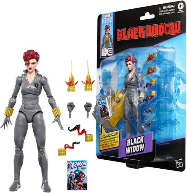 Marvel Legends Black Widow Comic-Inspired Poseable Articulated Action Figurine (6 in & Above, 7 Accessories) [COLLECTIBLES]