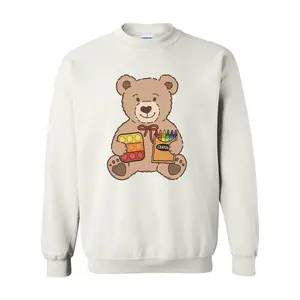 Special Education Teddy Bear Crewneck