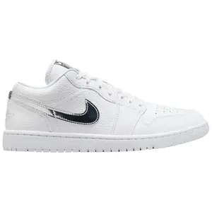 Nike Air Jordan 1 Low SE White Metallic Silver IQ9381-100 Women's Fashion Shoes New