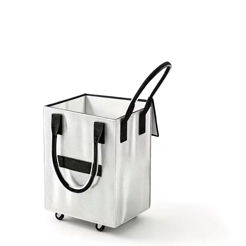 Commercial Kitchen Wheeled Shelving Units & Super-Sized Wheeled Luggage Bags, Home Organizer Storage Solutions for Frequent Travelers & Grocery-Shopping Families