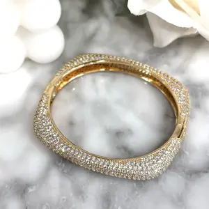 Square Bangle Gold Plated 14 k 079338