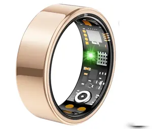 Smart Ring: A waterproof wearable fitness tracker and health monitor featuring heart rate and body temperature monitoring, sleep tracking, stress monitoring, and cycling reminders | Automatic activity tracking tiktokshopspringglowup