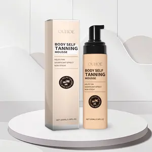 OUHOE Sunless Tanning Mousse With Coconut & Coffee Extract Hydrating Bronze Glow Even Skin Tone Moisturizing Bronzing Tanner Sunless Self Tanner