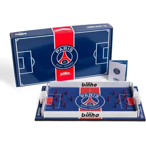 Binho Board Classic Board Game Paris Saint-Germain Edition - 2-Player Fast-Paced Finger Flicker Pinball Family Board Games - Portable Tabletop Sports Game Set for Any Occasion