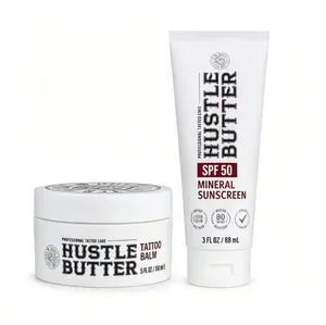 Complete Tattoo Care Set – Hustle Butter Healing Balm & Water Resistant SPF50 Sunscreen