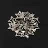 20pcs 3cm Alloy Star Fun Set Hair Clips, Cute Plain Design, All Seasons Accessory, Perfect for Everyday Use, Durable and Stylish