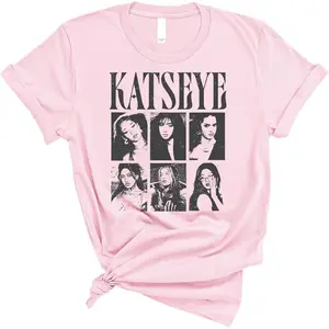 KATSEYE Vintage Style Photo Collage T Shirt Retro Pop Culture Casual Streetwear Tee