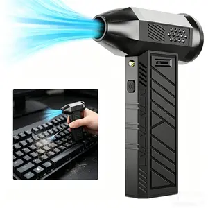 Electric Air Compressor Dust Blaster, Rechargeable Wireless Turbine Blow Gun, Portable Air Jet Cleaner for Car, PC, Keyboard, Home, Outdoor