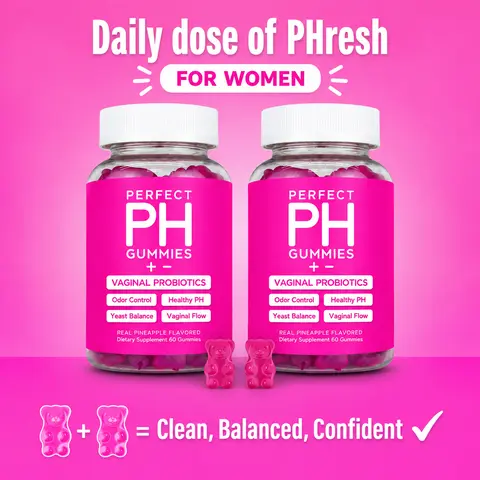 CBB Perfect pH Chewable Probiotics for Women Double Pack - Feminine Dietary Prebiotic Gummies, Gelatin-Free Halal Intimate Care Supplement with Vitamins, Pineapple Flavor, 120 Count, 18 Months Shelf Life, All Ages Suitable Support